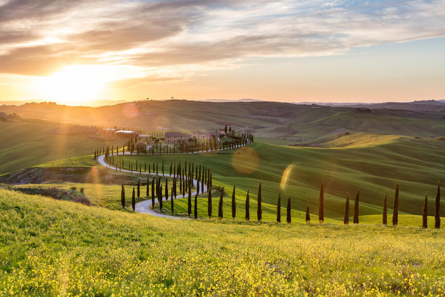 © Istock - Selitbul Route de Toscane en Italie